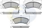 COMLINE set placute frana, frana disc COMLINE CBP3234 (CBP3234)