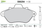 VALEO set placute frana, frana disc VALEO 598294 (598294)