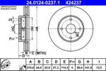ATE Disc frana ATE 24.0124-0237.1 (24.0124-0237.1)