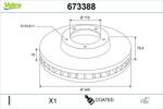 VALEO Disc frana VALEO 673388 (673388)