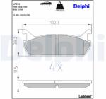 DELPHI set placute frana, frana disc DELPHI LP931 (LP931)