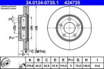 ATE Disc frana ATE 24.0124-0735.1 (24.0124-0735.1)