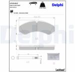 DELPHI set placute frana, frana disc DELPHI LP1616LC (LP1616LC)