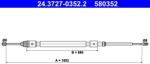 ATE Cablu, frana de parcare ATE 24.3727-0352.2 (24.3727-0352.2)