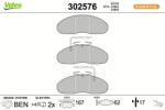 VALEO set placute frana, frana disc VALEO 302576 (302576)