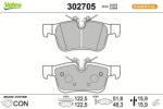 VALEO set placute frana, frana disc VALEO 302705 (302705)