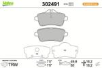 VALEO set placute frana, frana disc VALEO ESSENTIAL 302491 (302491)