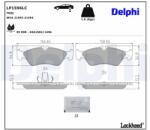 DELPHI set placute frana, frana disc DELPHI LP1596LC (LP1596LC)
