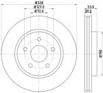 Hella-pagid Disc frana HELLA-PAGID 8DD 355 115-921 (8DD 355 115-921)