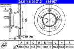 ATE Disc frana ATE 24.0116-0107.2 (24.0116-0107.2)