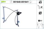 VALEO Mecanism actionare geam VALEO 851641 (851641)