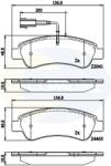 COMLINE set placute frana, frana disc COMLINE CBP11604 (CBP11604)