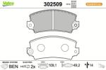VALEO set placute frana, frana disc VALEO ESSENTIAL 302509 (302509)