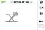 VALEO Mecanism actionare geam VALEO 851602 (851602)