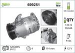 VALEO Compresor, climatizare VALEO 699251 (699251)