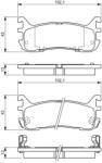 Bosch set placute frana, frana disc BOSCH 0 986 494 341 (0 986 494 341)