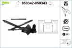 VALEO Mecanism actionare geam VALEO 850343 (850343)