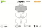 VALEO set placute frana, frana disc VALEO 302456 (302456)