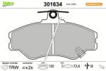 VALEO set placute frana, frana disc VALEO FIRST 301634 (301634)