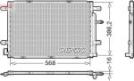 DENSO Condensator, climatizare DENSO DCN02039 (DCN02039)