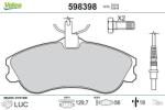 VALEO set placute frana, frana disc VALEO 598398 (598398)