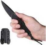 ANV Cuțit cu lamă fixă P100 ANV® (Culoare: Negru, Variantă: Lamă neagră - Cerakote)