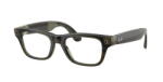 Ray-Ban Meta Blayzer Optics Universal Fit - Shiny Transparent Dark Olive - Demo Lens (Large) (RW7001 8530 54) - vexio