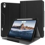 HOLIMET iPad Air 4/5. gen. 10, 9" tok toll tartóval, PU bőr - fekete