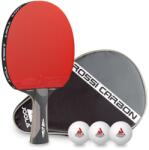 JOOLA Rosskopf Carbon Profi Asztalitenisz Ütő - ITTF Jóváhagyott, Haladó Játékosoknak, 29, 5 cm, Tokkal és 3 Labdával