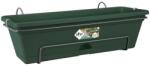 elho Green Basics Balkonkasten All-in-1 erkélyláda - Levélzöld, 49x16, 5 cm, kültéri és erkélyes használatra, integrált alátéttel