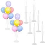 Elalove Léggömb Tartó Állvány 6 db, Átlátszó Ballon Tartó Pálcával és Talppal, Asztali Dekoráció Születésnapra, Esküvőre, Parti Díszítéshez