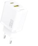 Dudao Încărcător de rețea DUDAO A27TEU cu priză USB+Type-C, 30 W, încărcare rapidă PD, ALB GP-190568 (GP-190568)