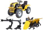 ProGarden Minitractor articulat 4x4 ProGARDEN Campo T18D V27, motor diesel 18 CP, hidraulica fata-spate, 2 diferentiale, roti 6.00-12 cu freza tractata si plug cu doua brazdare (4560000132PFP)