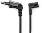 Nedis Cablu de alimentare Euro tata cotit - IEC-320-C7 cotit, 3m, negru, Nedis (CEGL11055BK30)