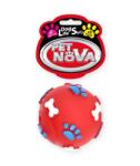 PET NOVA DOG LIFE STYLE Minge din cauciuc pentru caini, rosu, 6cm