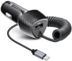 Forcell Зарядно за кола Forcell - F-Energy Carbon, CC50-1AC, 38W, с кабел USB-C, черно (5903396133831)