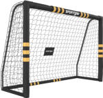 SPORTNOW Poartă de Fotbal Portabilă 240x85x160 cm cu Căptușeală din EPE, Alb | Aosom Romania (A62-060V01YL)