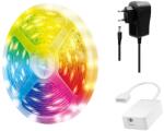 LogiLink SH0127 intelligens RGBW LED szalag, Wi-Fi, 300 lm, fehér és színes fény, öntapadó, IP65, kompatibilis TUYA/Amazon Alexa/Google Home, 5m (SH0127)