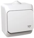 CORINT Schneider Electric CEDAR PLUS N101 L IP44 nyomókapcsoló, műanyag, 66x79x48mm, Fehér (SCH-WDE000513)