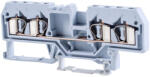 Tracon Fázisvezető ipari sorozatkapocs, rugós, sínre, szürke 800V 26A 0.08-4 mm2 4P TSKC4/4 (TSKC4/4)