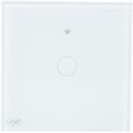 PNI SafeHome PT101L intelligens érintőképernyős kapcsoló, Wi-Fi, 10A, Tuya Smart App, Alexa és Google Assistant kompatibilis, Live Wire, null kábel nélkül (PNI-PT101L)