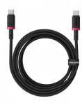 Baseus kábel Dura Type C-Type C 100W 2m (piros-fekete) (6932172669973)