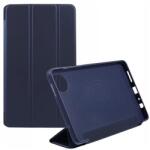 Gigapack tabletvédő álló, bőr hatású, flip, oldalra nyíló, trifold, asztali tartó, sötétkék, kompatibilis: Xiaomi Redmi Pad SE 8.7