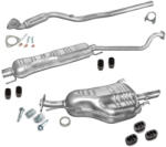 Edex Komplett kipufogó rendszer - OPEL Astra G (1.6, 1998-2005) (SET-ED-17594-17292-17291-17537)