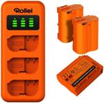 ROLLEI töltő 3 akkumulátorhoz + 3× EN-EL15 akkumulátor (20080)