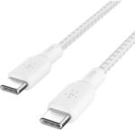 Belkin Cablu de date Belkin CAB024HQ2MWH, USB-C male - USB-C male, 2 m, White (CAB024HQ2MWH)