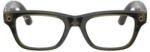 Ray-Ban Meta Blayzer Optics Universal Fit - Shiny Transparent Dark Olive - Demo Lens (RW7001 8530 50) - pcone