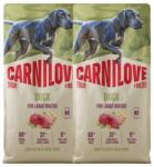 CARNILOVE True Fresh Dog Duck Adult Large Breeds 2X12 kg száraz táp friss kacsával felnőtt nagytestű kutyáknak