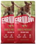 CARNILOVE Active Dog Duck and Pheasant Adult 2x12 kg kacsa és fácán, felnőtt kutyák számára