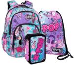 COOLPACK - Basic Plus K-Pop iskolatáska szett felszerelt 3 emeletes tolltartóval - Rainbow (F003037-1-szett) (F003037)